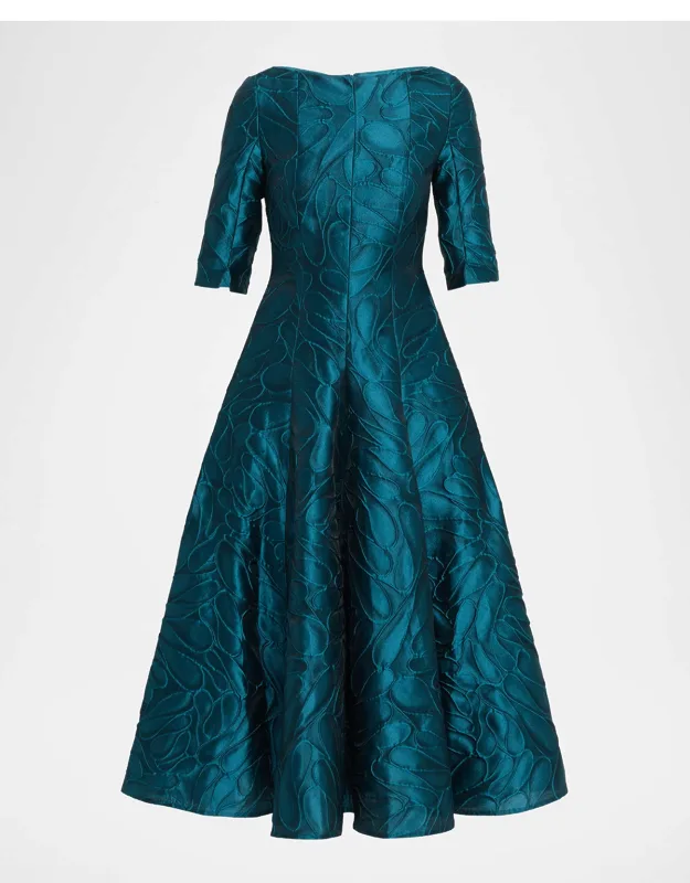 Honeydrop Jacquard Midi Dress