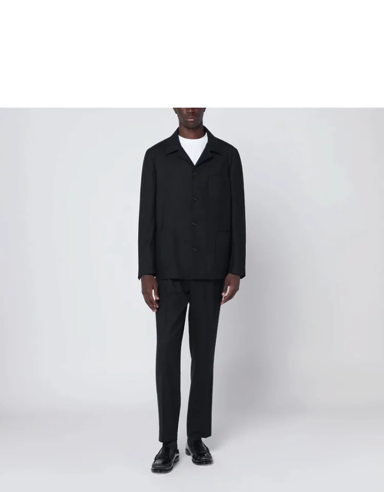 Single-breasted Suit In Wool Blend