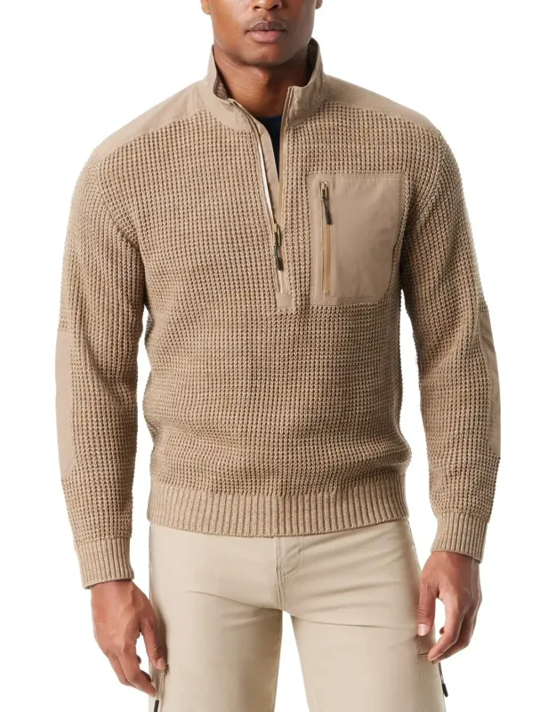 Sweater Long Sleeve Quarter-zip Pullover