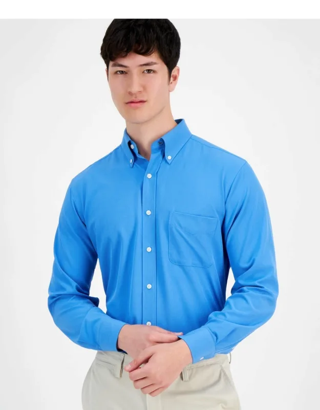 Dress Shirt Regular-fit Traveler Business Oxford