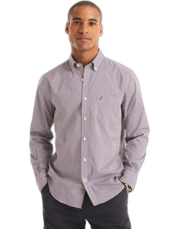 Classic Fit Wrinkle-resistant Plaid Shirt