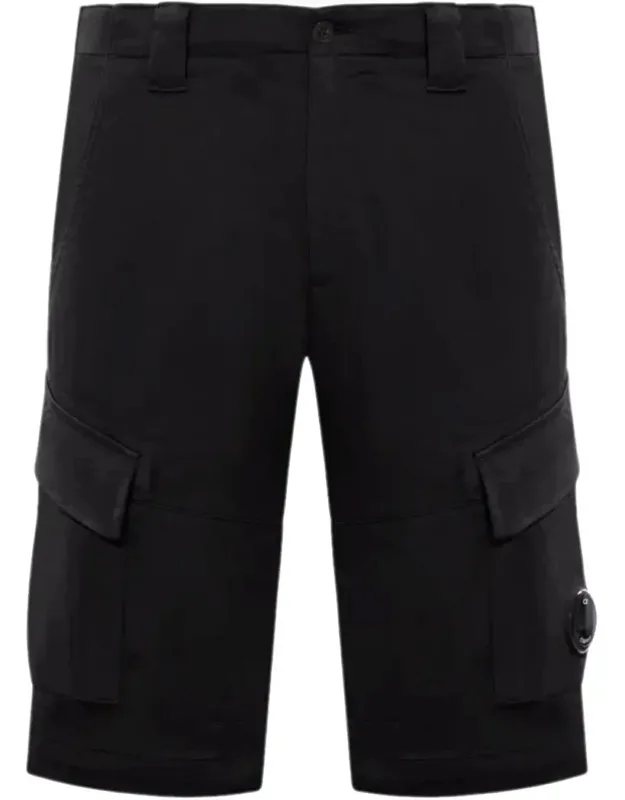 Sateen Stretch Cargo Shorts