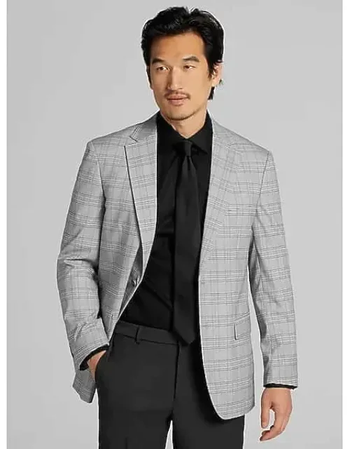 Modern Fit Plaid Sport Coat