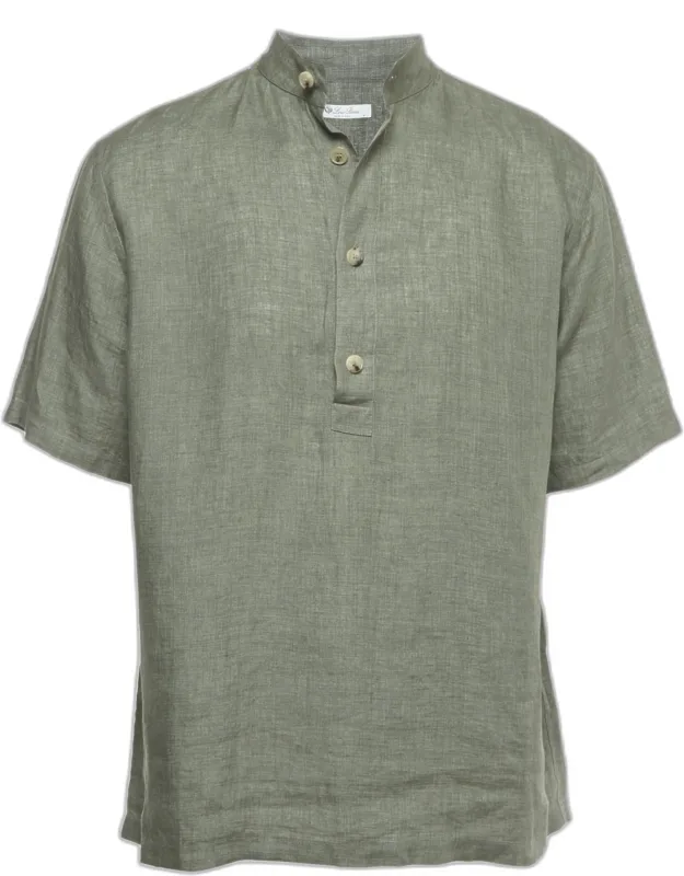 Linen Hakusan Short Sleeve Shirt