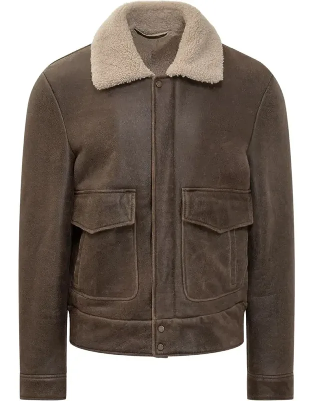 Shearling Jacket With Collar