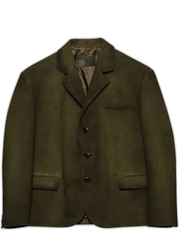 Single-breasted Suede Jacket