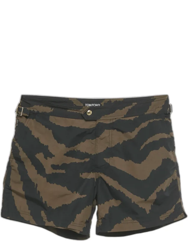 Animal Print Swim Shorts