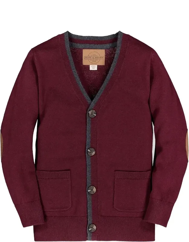 Tipped Cardigan Sweater