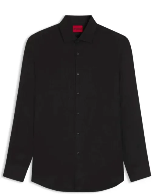 Extra-slim-fit Shirt With Jacquard Pattern