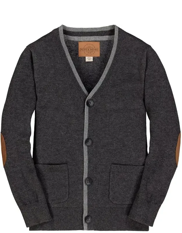 Tipped Cardigan Sweater