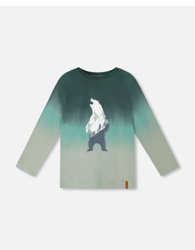 Long Sleeve Organic Cotton Gradient Jersey Tee