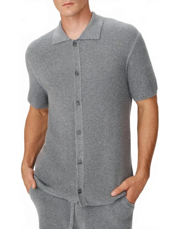 Merino Cotton Cashmere Blend Waffle Shirt