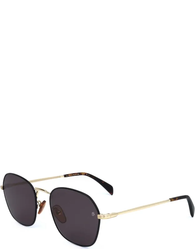 56mm Gold Black Sunglasses