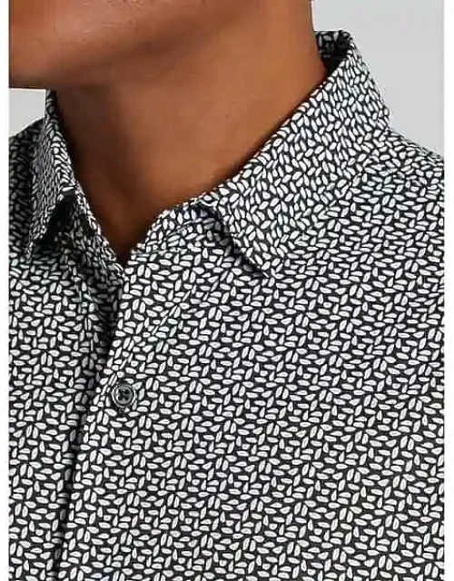 Slim Fit 4-way Stretch Button Up Shirt