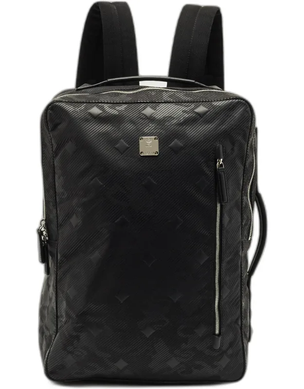 Camouflage Textured Nylon Medium Dieter Backpack
