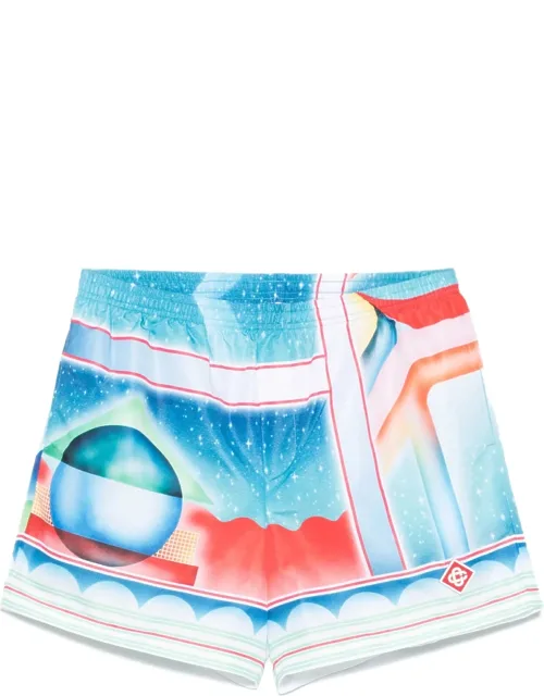 Graphic-print Swim Shorts