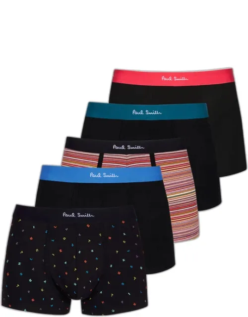 Signature Stripe Mixed Boxer Briefs Five Pack