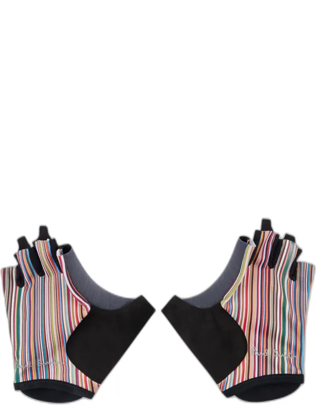 Signature Stripe Cycling Gloves