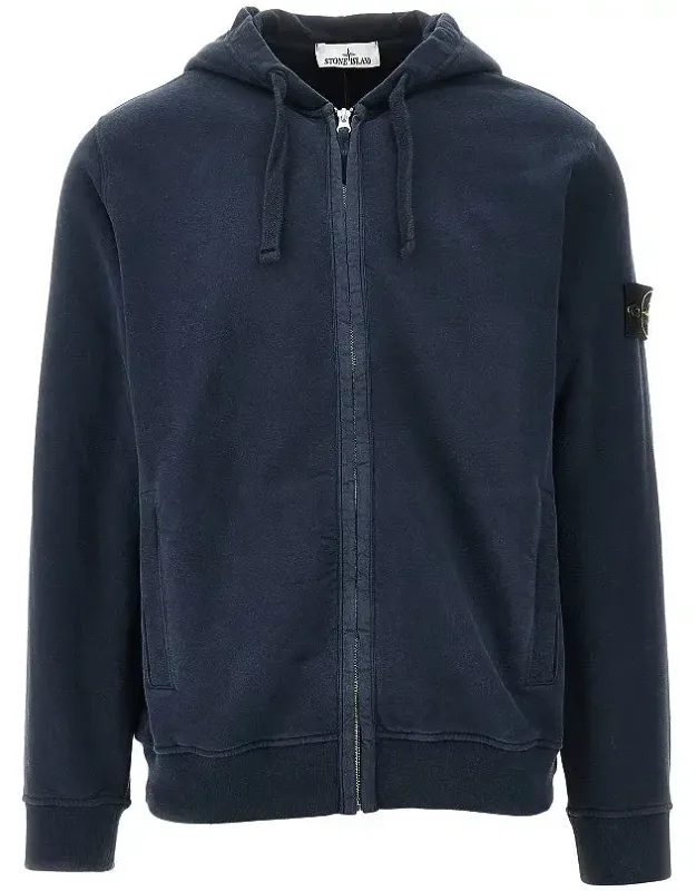 Full-zip Hoodie With Logo Badge