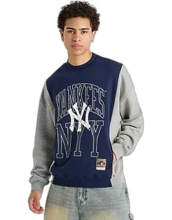 New York Yankees Mlb Split Crewneck Sweatshirt