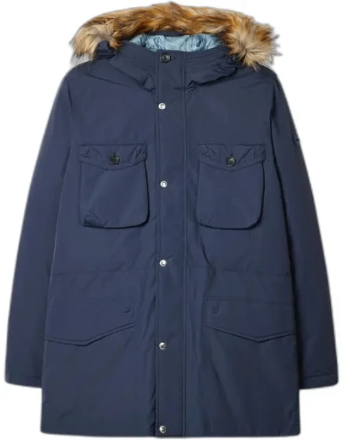 Down Parka With Faux Fur Hood