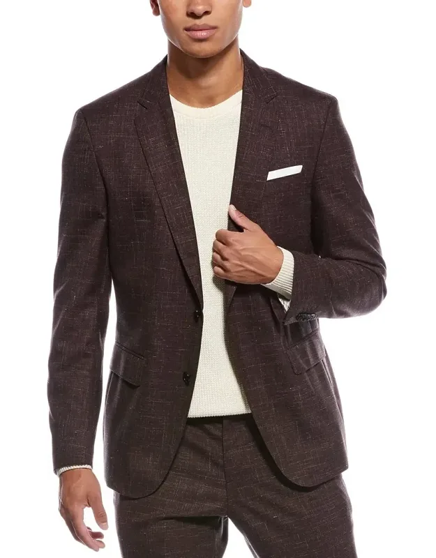 Wool & Linen-blend Suit Jacket