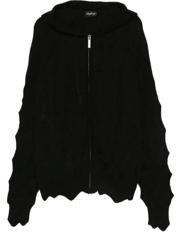 Spiked Zip-up Hoodie