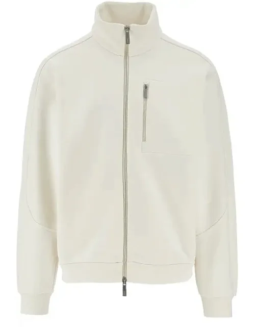 Laminar Full-zip Cotton Sweatshirt