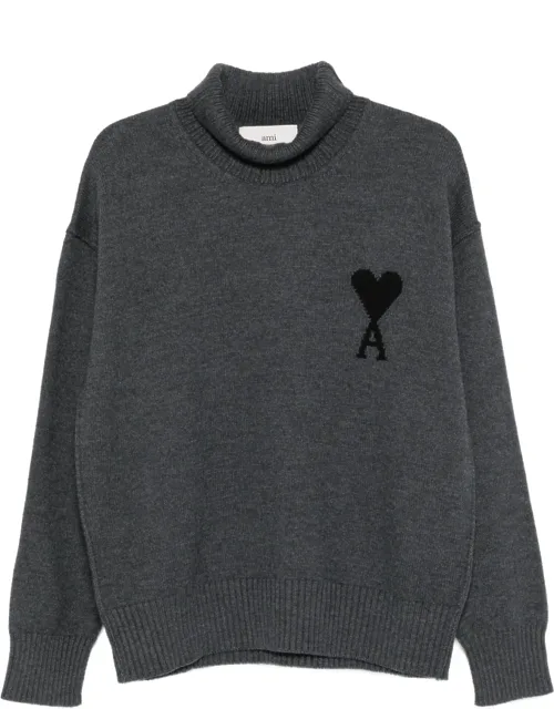 Heart-logo Turtleneck Sweater