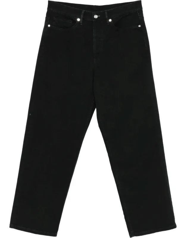 Straight-leg Button-fly Jeans