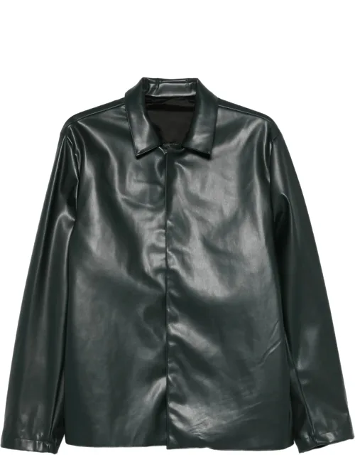 Leather Collar Jacket