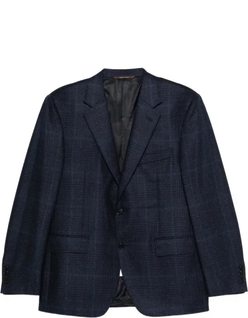 Checked Single-breasted Blazer