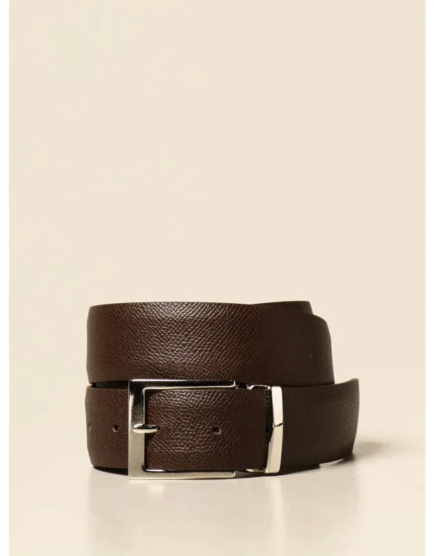 Grained Leather Belt