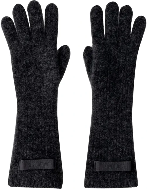 Ribbed Logo Gloves