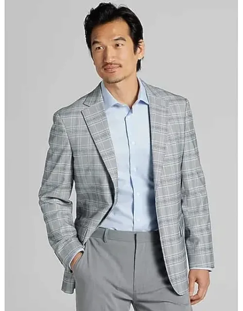 Modern Fit Plaid Sport Coat