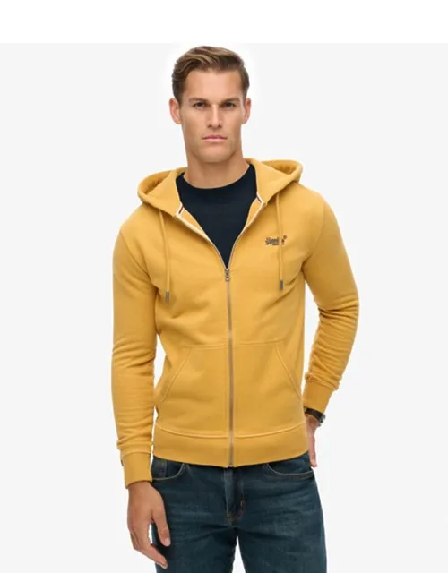 Essential Logo Half Brushed Zip Hoodie