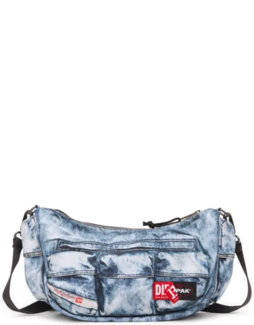Multipocket Bag In Trompe L'oeil Denim
