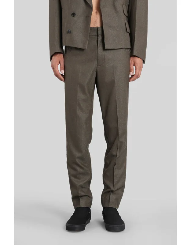 Slim Trousers In Wool