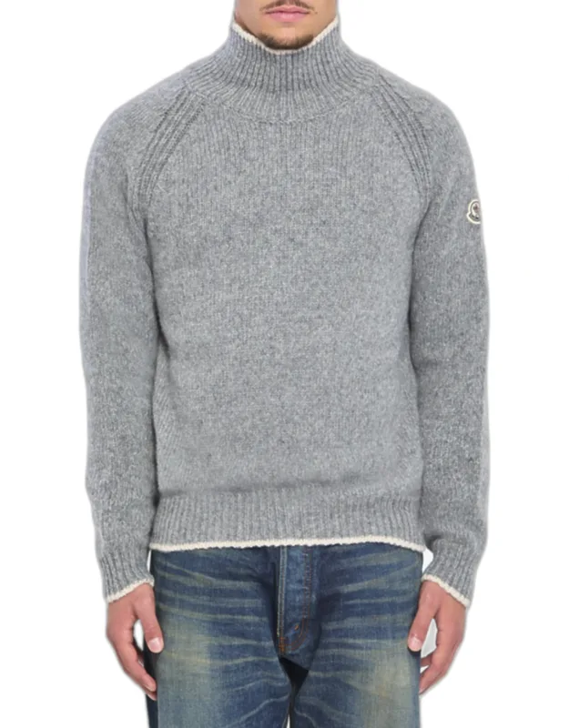 Turtleneck Sweater In Wool And Alpaca