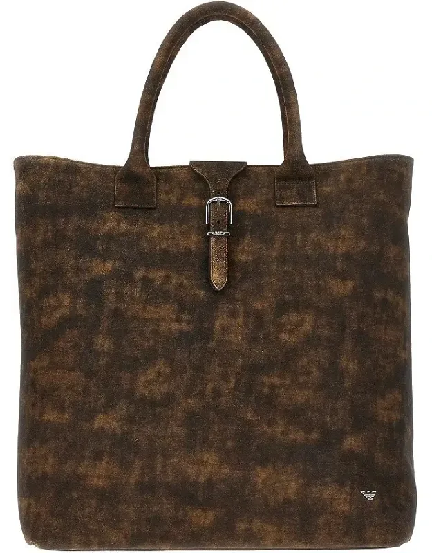 Dappled-effect Leather Shopping Bag