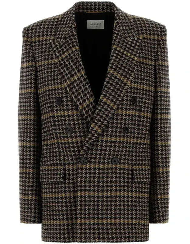 Embroidered Wool Blazer