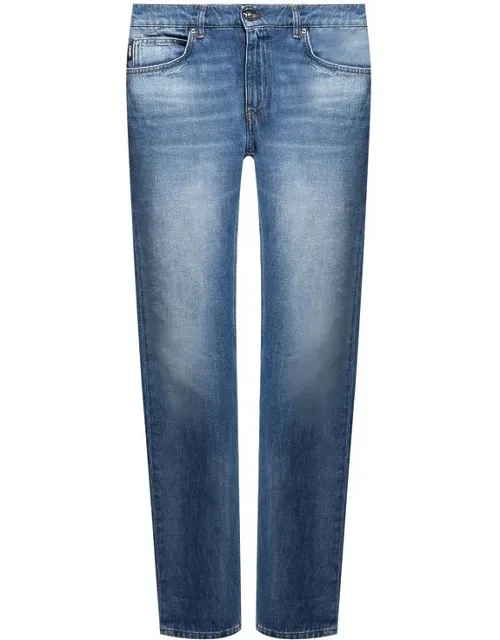 Cotton Logo Jeans