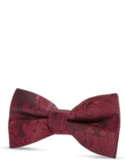 Paisley Floral Satin Bow Tie