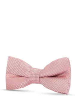 Textured Satin Silk Bow Tie