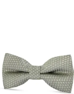 Textured Satin Silk Bow Tie