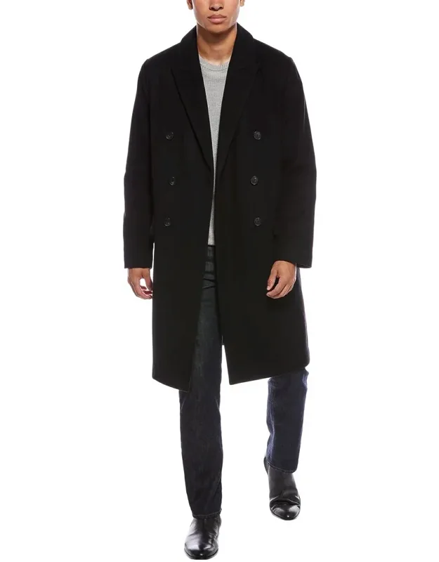 Double-breasted Wool-blend Coat