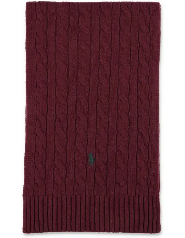 Wool-blend Cable-knit Scarf