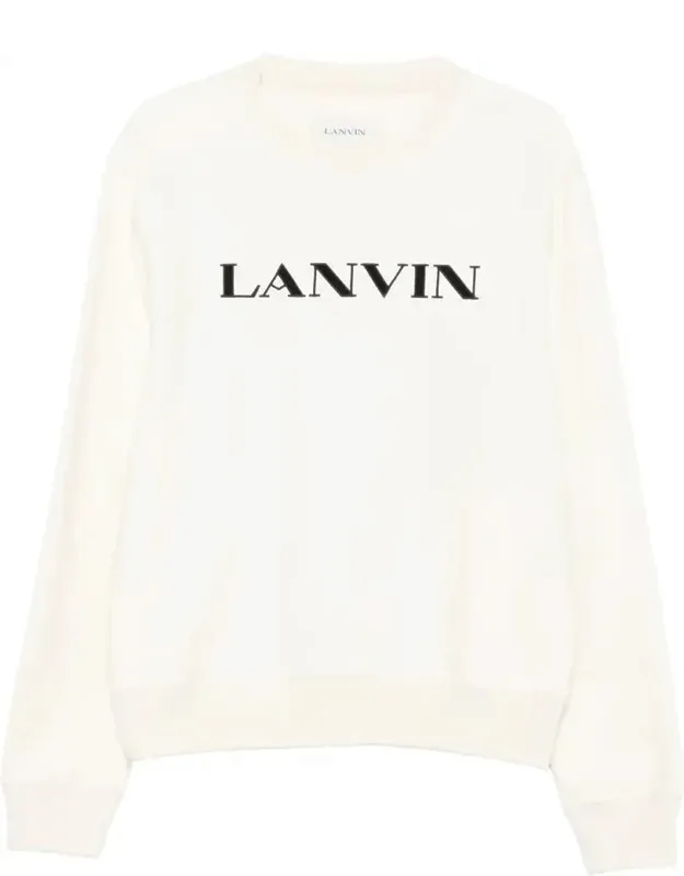 Cotton Sweatshirt With Embroidered Logo