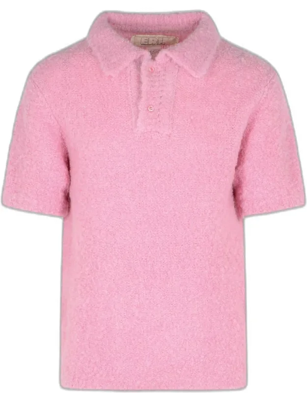 Alpaca Blend Polo Shirt