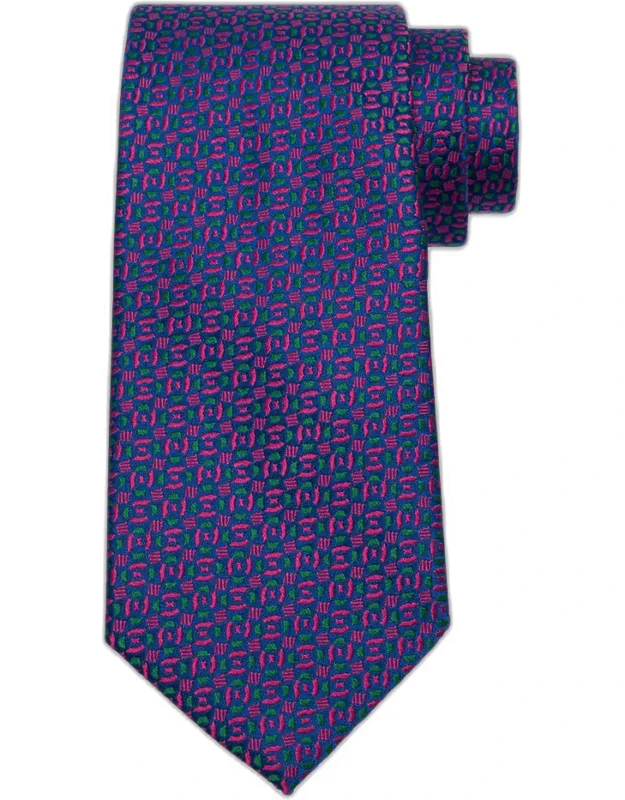 Geometric Silk Tie